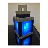 Mse Store minecraft temalı Mavi gece lambası (Pilli)
