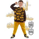 Mshb&G Inşaat Araçları Erkek Çocuk Eşofman Takım - 7 Yaş - Kahverengi