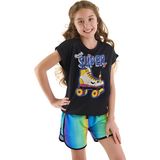 Mshb&G Unicorn Paten Kız Çocuk T-Shirt Şort Takım - 9 Yaş - Siyah
