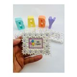Mshouse Kokulutaş Lila Rengi Papatya Çerçeve Magnet Doğum Günü,Baby Shower,1 Yaş, Mevlüt Hediyelik(15 Adet)