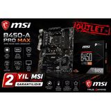 Msı B450-A Pro Max Am4 Ddr4 3466(Oc) Vga Dvı Hdmı M.2 Usb3.1 Atx Ananart