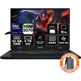 Msı Crosshaır 16 Hx Aı Intel Core Ultra 9 275HX 64GB 8tb SSD RTX5070 8gb Windows 11 Pro 16" Qhd+ 240Hz Taşınabilir Bilgisayar D2XWGKG-047XTR-A77 - 8 TB - 64 GB