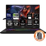 Msı Crosshaır 16 Hx Aı Intel Core Ultra 9 275HX 96GB 2tb SSD RTX5070 8gb Windows 11 Pro 16" Qhd+ 240Hz Taşınabilir Bilgisayar D2XWGKG-047XTR-A80 - 2 TB - 96 GB