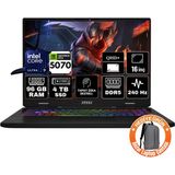 Msı Crosshaır 16 Hx Aı Intel Core Ultra 9 275HX 96GB 4tb SSD RTX5070 8gb Windows 11 Pro 16" Qhd+ 240Hz Taşınabilir Bilgisayar D2XWGKG-047XTR-A81 - 4 TB - 96 GB