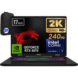 MSI Crosshaır 17 Hx Aı D2XWGKG-018XTREP7 Intel Core Ultra 7 255HX 48GB 2tb SSD RTX5070 17" W11 Pro Qhd+ 240Hz + Elektropasaj Çanta - 2 TB - 48 GB