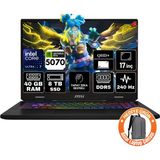 Msı Crosshaır 17 Hx Aı Intel Core Ultra 7 255HX 40GB 8tb SSD RTX5070 8gb Windows 11 Pro 17" Qhd+ 240Hz Taşınabilir Bilgisayar D2XWGKG-018XTR-A70 - 8 TB - 40 GB