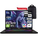 MSI CROSSHAIR 17HX AI Ultra 7-255HX 64-GBDDR5 2 TBSSD RTX5070 (8GB-115W-GDDR7) 17" 2K QHD+ 240Hz Windows 10 Pro + HMF Sırt Çantası D2XWGKG-018XTRHMF42