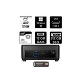 Msı Cubi 5 Intel Core İ7 1255U 12Gb 512Gb Ssd W11H Mini Masaüstü Bilgisayar & Per4 Usb
