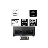 Msı Cubi 5 Intel Core İ7 1255U 36Gb 512Gb Ssd Fdos Mini Masaüstü Bilgisayar & Per4 Usb