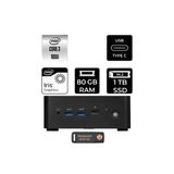 Msı Cubi Nuc Intel Core 3 100U 80Gb 1Tb Ssd Fdos Mini Masaüstü Bilgisayar & Per4 Us
