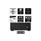Msı Cubi Nuc Intel Core 3 100U 80Gb 1Tb Ssd W11P Mini Masaüstü Bilgisayar & Per4 Us