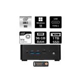 Msı Cubi Nuc Intel Core 3 100U 96Gb 1Tb Ssd W11H Mini Masaüstü Bilgisayar & Per4 Us