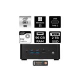 Msı Cubi Nuc Intel Core 3 100U 96Gb 2Tb Ssd W11H Mini Masaüstü Bilgisayar & Per4 Us