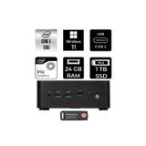Msı Cubi Nuc Intel Core 5 120U 24Gb 1Tb Ssd W11H Mini Masaüstü Bilgisayar & Per4 Usb
