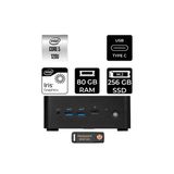 Msı Cubi Nuc Intel Core 5 120U 80Gb 256Gb Ssd Fdos Mini Masaüstü Bilgisayar & Per4 Usb