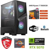 MSI Ddr5 Gaming Pc / 12 GB Rtx 5070 / Ryzen 7 7800X3D / 32 GB Ddr5 6000 Mhz Ram / 1 Tb M.2 SSD / Sıvı Soğutmalı / WİN11 Pro - 32GB RAM