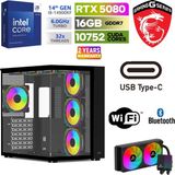 MSI Ddr5 – Rtx 5080 16 GB – Intel I9 14900KF - 32GB - 64GB Ddr5 Ram – 1tb M.2 SSD – Sıvı Sogutmalı – Windows 11 Pro Masaüstü Bilgisayar - 32GBRAM