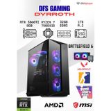 MSI DFS GAMING DYRROTH RYZEN 7 7800X3D-B650M-RTX 5060 TI 8GB-32GB DDR5 RAM-1TB M.2 SSD-OYUNCU BİLGİSAYARI