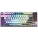 Msı Forge Gk600 Tkl Wıreless Sky Rgb Mekanik Linear Kablosuz Türkçe Gaming Klavye beyaz-gri