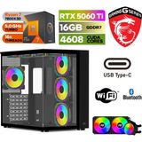 MSI Gaming Pc Ddr5 – Rtx 5060Tİ 16 GB – Ryzen 7 7800X3D – 32GB – 64GB Ddr5 Ram – 1 Tb M.2 SSD – Windows 11 Pro – Sıvı Sogutmalı - 32GBRAM