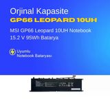 MSI GP66 Leopard 10UH Notebook 15.2 V 95Wh Batarya – Orjinal Uyumlu, Yüksek Performanslı