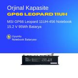 MSI GP66 Leopard 11UH-456 Notebook 15.2 V 95Wh Batarya – Orjinal Uyumlu, Yüksek Performanslı
