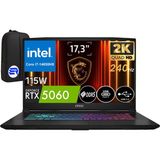MSI Katana 17 Hx B14WFK-252XTR Intel Core I7-14650HX 32GB 1tb SSD RTX5060 115W 17.3" WIN11 Pro 240Hz Qhd + Elektropasaj Çanta - 1 TB - 32 GB