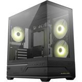 MSI MAG PANO M110R Mini Tower Micro-ATX Case (W/2x140mm ARGB (Reverse Blades Fan), 1x120mm ARGB Fan, CA-MPAM11R)