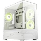 MSI MAG PANO M110R Mini Tower Micro-ATX Case (W/2x140mm ARGB (Reverse Blades Fan), 1x120mm ARGB Fan, CA-MPAM11W)