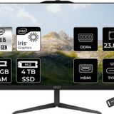 MSI Modern AM242 i5 1235U 36GB 4TB SSD 23.8" FHD IPS FDOS All In One PC Siyah & PER4 BELLEK