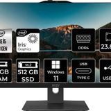 MSI Modern AM242P i5 1235U 16GB 512GB SSD 23.8" FHD W11P All In One Bilgisayar & PER4 Bellek