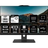 MSI Modern AM242P i5 1235U 36GB 2TB SSD 23.8" FHD W11P All In One Bilgisayar & PER4 Bellek