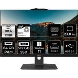 MSI Modern AM242P i5 1235U 64GB 512GB SSD 23.8" FHD W11H All In One Bilgisayar & PER4 Bellek