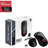 MSI Msı Clutch GM41 Lightweight Rgb Şarjlı Makrolu Ergonomik Optik Kablosuz Oyuncu Mouse Teşhir - Siyah