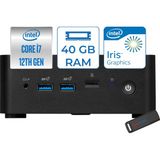 MSI Msı Cubi 5 Intel Core I7-1255U 40GB 2tb SSD Intel Iris Xe Windows 11 Pro Taşınabilir Bilgisayar 12M001BEUH15 + Zettausbbellek - Siyah