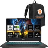 MSI Msı Cyborg 15 I5 13420H RTX4050 6gb 80GB Ram 1tb SSD 15.6" Fhd 144Hz Freedos A13VE2268XTRNNP338 Gaming Laptop + Per4 Çanta - 1 TB - 80 GB