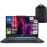 MSI Msı Cyborg 15 I7-13620H 64-Gbddr5 4 Tbssd RTX4050 (6GB-GDDR6-45W) 15.6" 144Hz Fhd Windows 11 Home + Hmf Sırt Çantası A13VE-1479XTRHMF53 - 64 GB