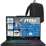 MSI Msı Cyborg 15 Intel Core I7 13620H 24GB Ddr5 1tb SSD RTX5050 Gddr7 8gb Windows 11 Pro 15.6" Fullhd (1920X1080) 144HZ IPS Taşınabilir Bilgisayar B13WEKG613XTRP08 + Zetta Çanta