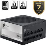 MSI Msı Pro A850PL Pcıe5 850W 80 Plus Platinum Full Modüler Atx3.1 Pcıe 5.1 Güç Kaynağı - 850 W