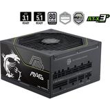 MSI Msı Psu Mag A1200PLS Pcıe5 1200W 80+ Platınıum Atx 3.1 Pcıe 5.1 12V-2X6 Power Supply