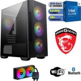 MSI Msı-Şafak-Gaming Pc Ddr5-Ekran Kartsız– Intel I7 14700KF – 32GB-64GB Ddr5 Ram-1tb M.2 Ssd-Sıvı Sogutmalı - Windows 11 Pro Masaüstü Bilgisayar - 64GBRAM