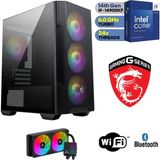 MSI Msı-Şafak-Gaming Pc Ddr5 -Ekran Kartsız– Intel I9 14900KF – 32GB-64GB Ddr5 Ram-1tb M.2 Ssd-Sıvı Sogutmalı - Windows 11 Pro Masaüstü Bilgisayar - 64GBRAM