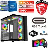 MSI Msı-Şafak-Gaming Pc Ddr5 -Rx 9070XT 16GB – Intel I7 14700KF – 32GB-64GB Ddr5 Ram-1tb M.2 Ssd-Sıvı Sogutmalı - Windows 11 Pro Masaüstü Bilgisayar - 32GBRAM
