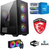 MSI Msı-Şafak-Gaming Pc-Ekran Kartsız– Intel I5 14400F– 32GB-64GB Ddr5 Ram-1tb M.2 Ssd-Sıvı Sogutmalı - Windows 11 Pro Masaüstü Bilgisayar - 64GBRAM