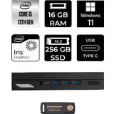 Msı Pro DP10 Intel Core I5 1340P 16GB 256GB SSD W11P Mini Pc & Per4 USB Bellek 13M002EUP361