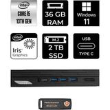 Msı Pro DP10 Intel Core I5 1340P 36GB 2tb SSD W11H Mini Pc & Per4 USB Bellek 13M002EUP334