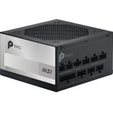 MSI PSU PRO A1000PL PCIE5 1000W 80+ PLATINIUM ATX 3.1 PCIe 5.1 12V-2x6 POWER SUPPLY