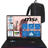 Msi Raider 18 Max Hx A2WJ-1059TR Intel Core Ultra 9 290HX Plus 128GB Ddr5 4tb SSD Rtx 5090 24GB 175W Freedos 18” Uhd+ (3840X2400) Miniled 120HZ IPS Oyuncu Bilgisayarı 1059TRF28 + Zetta Çanta - 4 TB - 128 GB
