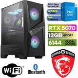 Msı Şafak- Gaming Pc Ddr5 -Rtx 5070 12GB – Intel I5 14400F – 32GB - 64GB Ddr5 Ram – 1 Tb M.2 SSD – Windows 11 Pro - Masaüstü Bilgisayar - 32GBRAM