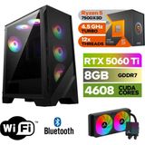 MSI Şafak-Gaming Pc Ddr5-Ryzen 5 7500X3D-RTX 5060Tİ 8gb- 32 GB Ddr5 Ram-1 Tb Nvme 5000 4000-WİN11PRO-240MM Sıvısogutma- - 32GB